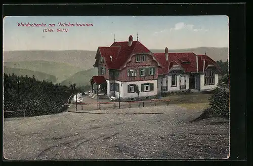 AK Oberhof, Gasthaus Waldschenke am Veilchenbrunnen