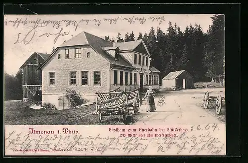 AK Stützerbach bei Ilmenau /Th., Gasthaus zum Auerhahn