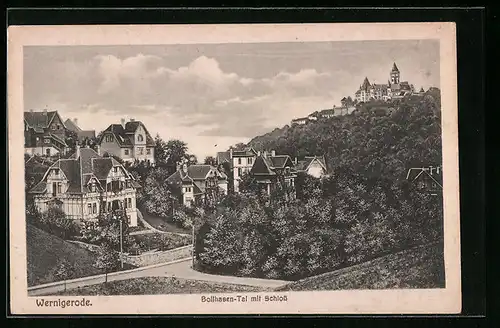 AK Wernigerode, Bollhasen-Tal mit Schloss