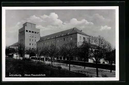 AK Würzburg, Neue Frauenklinik mit Strasse