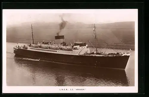 AK Passagierschiff SS Arnhem, LNER, Harwich-Hook of Holland Service