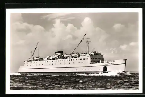 AK Hochsee-Fährschiff Theodor Heuss in voller Fahrt