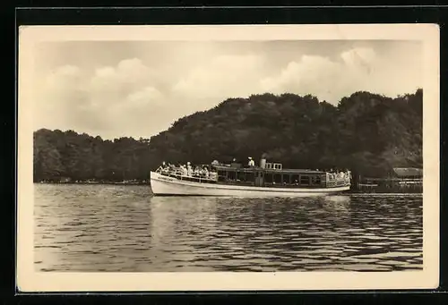 AK Altenhof /Werbellinsee, Motorboot Werbellow