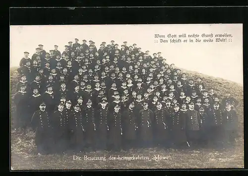 AK Die Besatzung der heimgekehrten Möwe