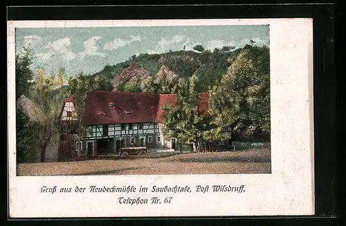 AK Wilsdruff, Neubeckmühle im Saubachtal