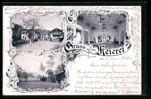 AK Lössnitz-Grund, Gasthaus Meierei