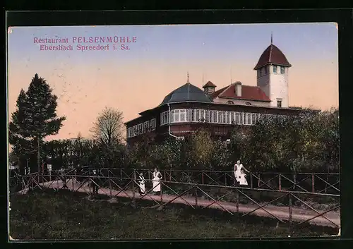 AK Ebersbach /Spreedorf, Restaurant Felsenmühle