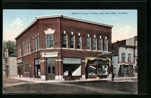 AK Harbor Springs, MI, Library and Post Office Building