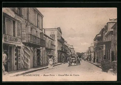 AK Guadeloupe, Basse-Terre, Grand`Rue du Cours
