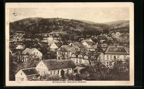 AK Johnsdorf-Hammer, Ortspartie aus der Vogelschau