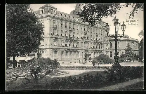 AK Düsseldorf, Parkhotel mit Anlagen