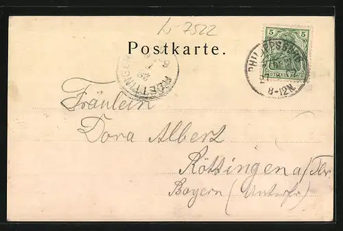 AK Philippsburg /Baden, Ortsansicht vor 100 Jahren, Denkmal