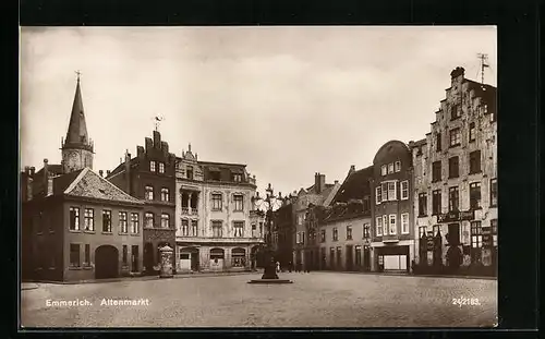 AK Emmerich, Altenmarkt mit Haus Hof von Holland