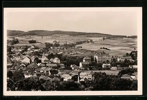 AK Volyne, Ortsansicht aus der Vogelschau