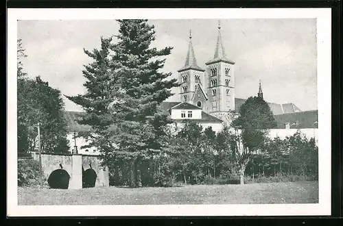 AK Mühlhausen, Kirche mit Bäumen