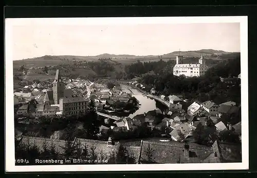 AK Rosenberg im Böhmerwald, Teilansicht mit Fluss