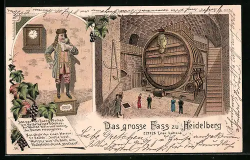 Lithographie Heidelberg, Das grosse Fass