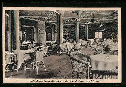 AK Hartha, Café-Diele, Hotel Kurhaus
