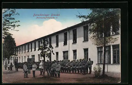 AK Dresden, Barackenlager Mannschaftsbaracke IV