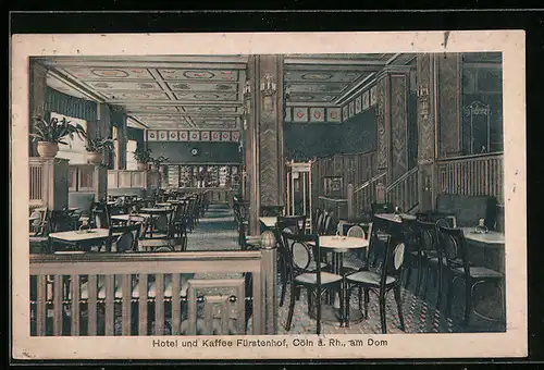 AK Cöln a. Rh., Hotel und Kaffee Fürstenhof, Am Dom