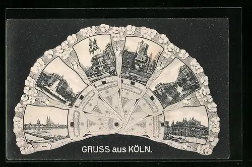 AK Köln, Deutscher Ring, Severinstor, Denkmal Kaiser Wilhelm I