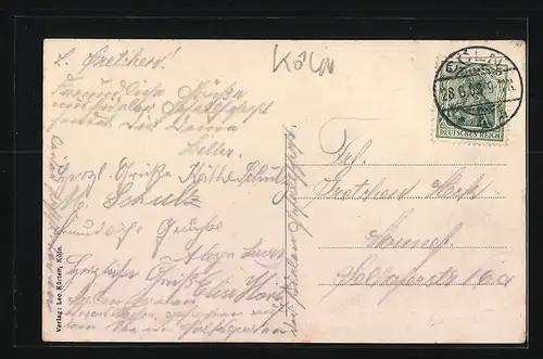 AK Köln, Deutscher Ring, Severinstor, Denkmal Kaiser Wilhelm I