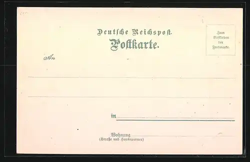 Lithographie Köln, Ulrepforte, Bahnhof, Denkmal Friedrich Wilhelm III.