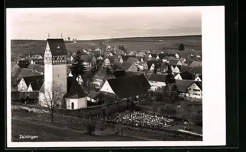 AK Zainingen, Gesamtansicht mit Kirche