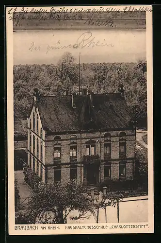 AK Braubach am Rhein, Haushaltungsschule Charlottenstift