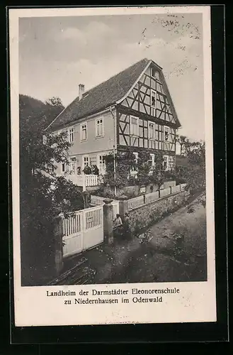 AK Niedernhausen im Odenwald, Landheim der Darmstädter Eleonorenschule