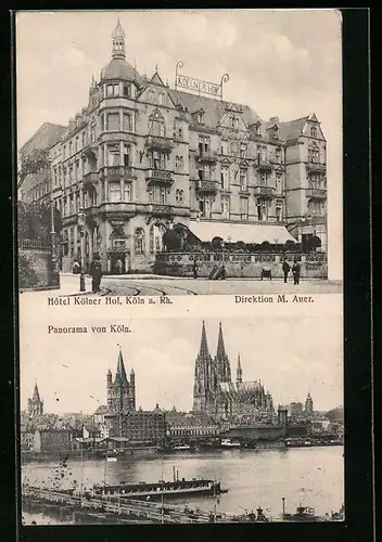 AK Köln, Hotel Kölner Hof, Panorama