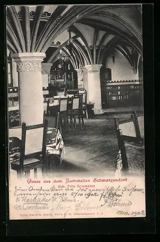 AK Berlin-Schmargendorf, Restaurant Rathskeller