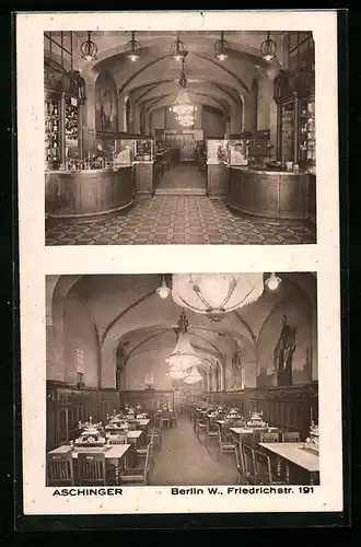 AK Berlin, Restaurant Aschinger, Friedrichstrasse 191