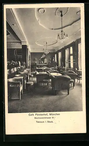 AK München, Cafe Fürstenhof, Neuhauserstrasse 21