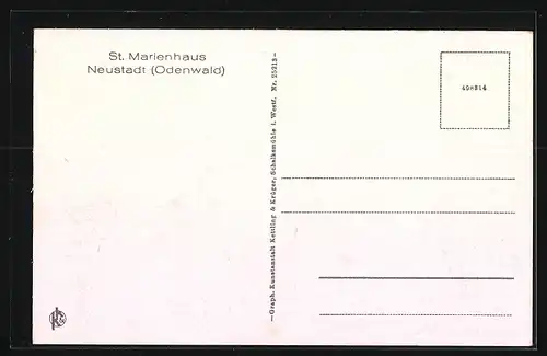 AK Neustadt i. Odenwald, St, Marienhaus, Auf dem Spielplatz