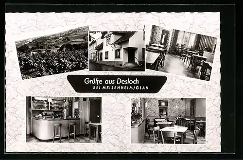 AK Desloch, Teilansichten vom Gasthaus Port-Arthur