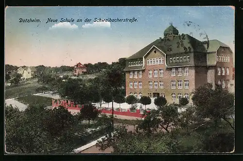 AK Dotzheim, Neue Schule an der Schwalbacherstrasse