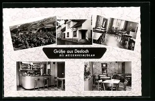 AK Desloch, Teilansichten vom Gasthaus Port-Arthur