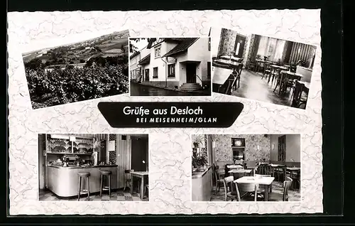 AK Desloch, Teilansichten vom Gasthaus Port-Arthur