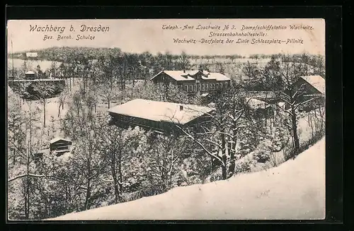 AK Dresden-Wachberg, Gasthaus von Bernh. Schulze
