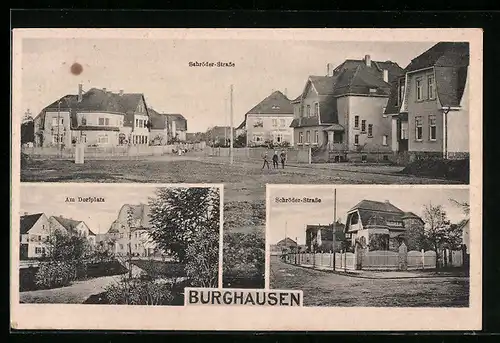 AK Burghausen, Schröder-Strasse, Am Dorfplatz