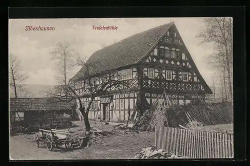 AK Ilbeshausen, Blick auf Teufelsmühle