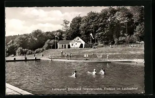 AK Ehlscheid /Westerwald, Freibad im Laubachtal