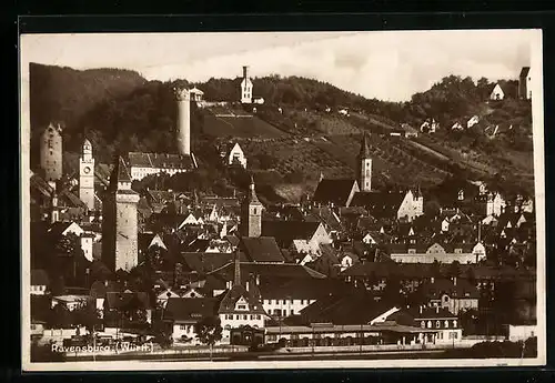 AK Ravensburg /Württ., Ortsansicht aus der Vogelschau