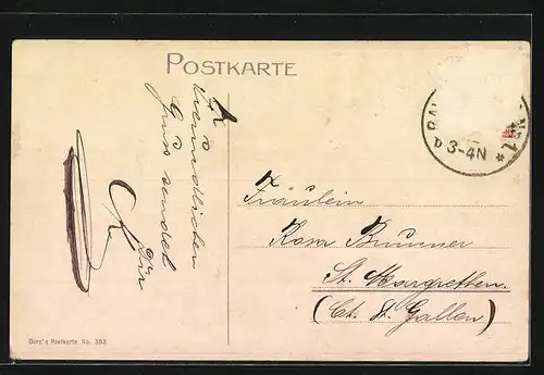 AK Ravensburg, Ortsansicht aus der Vogelschau