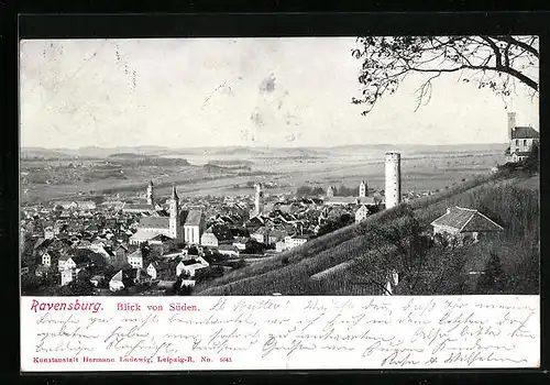AK Ravensburg, Blick von Süden