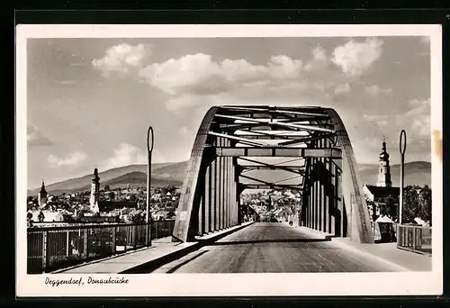 AK Deggendorf, Ansicht Donaubrücke