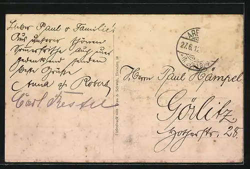 AK Arendsee, Strand mit Besuchern