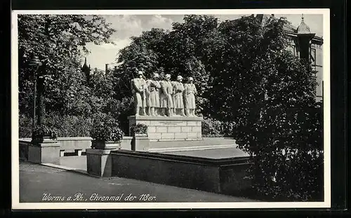 AK Worms a. Rh., Ehrenmal der 118er