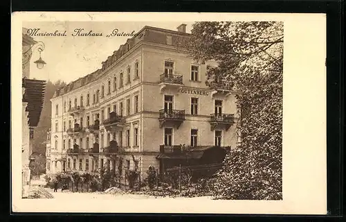 AK Marienbad, Kurhaus Gutenberg